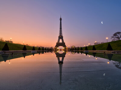 The Eiffel Tower at Sunset